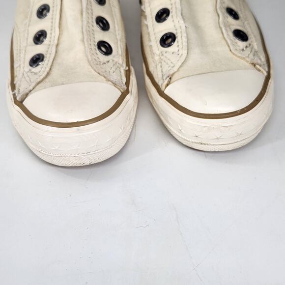 Converse Chuck Taylor John Varvatos Slip On No Lace Sneakers Unisex Beige M3 W5 - Picture 3 of 7